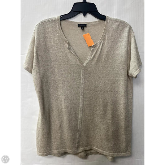 Top Short Sleeve By Talbots In Gold, Size: M