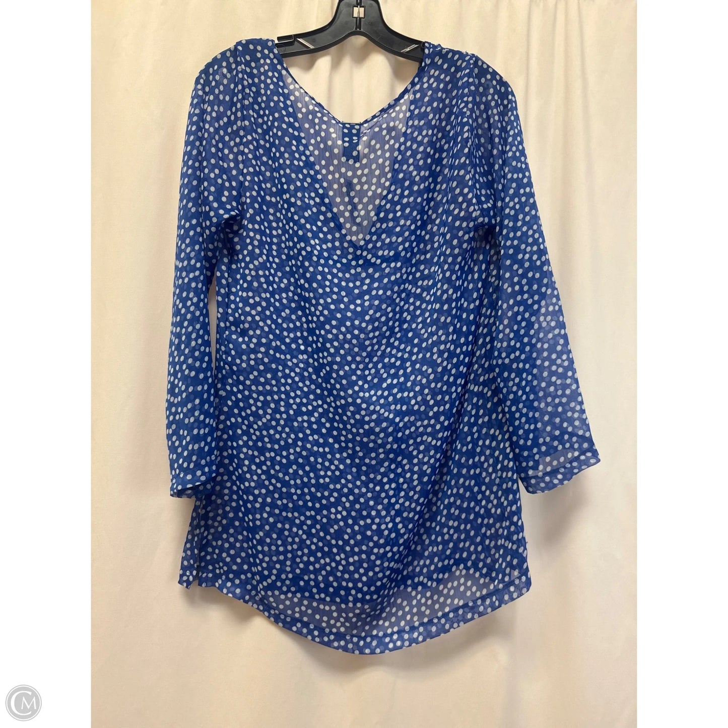 Swimwear Cover-up By Jones New York In Blue, Size: S