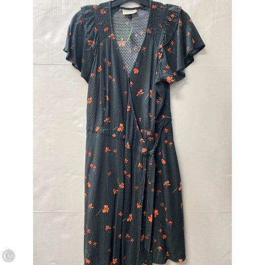 Dress Casual Midi By Universal Thread In Black, Size: M