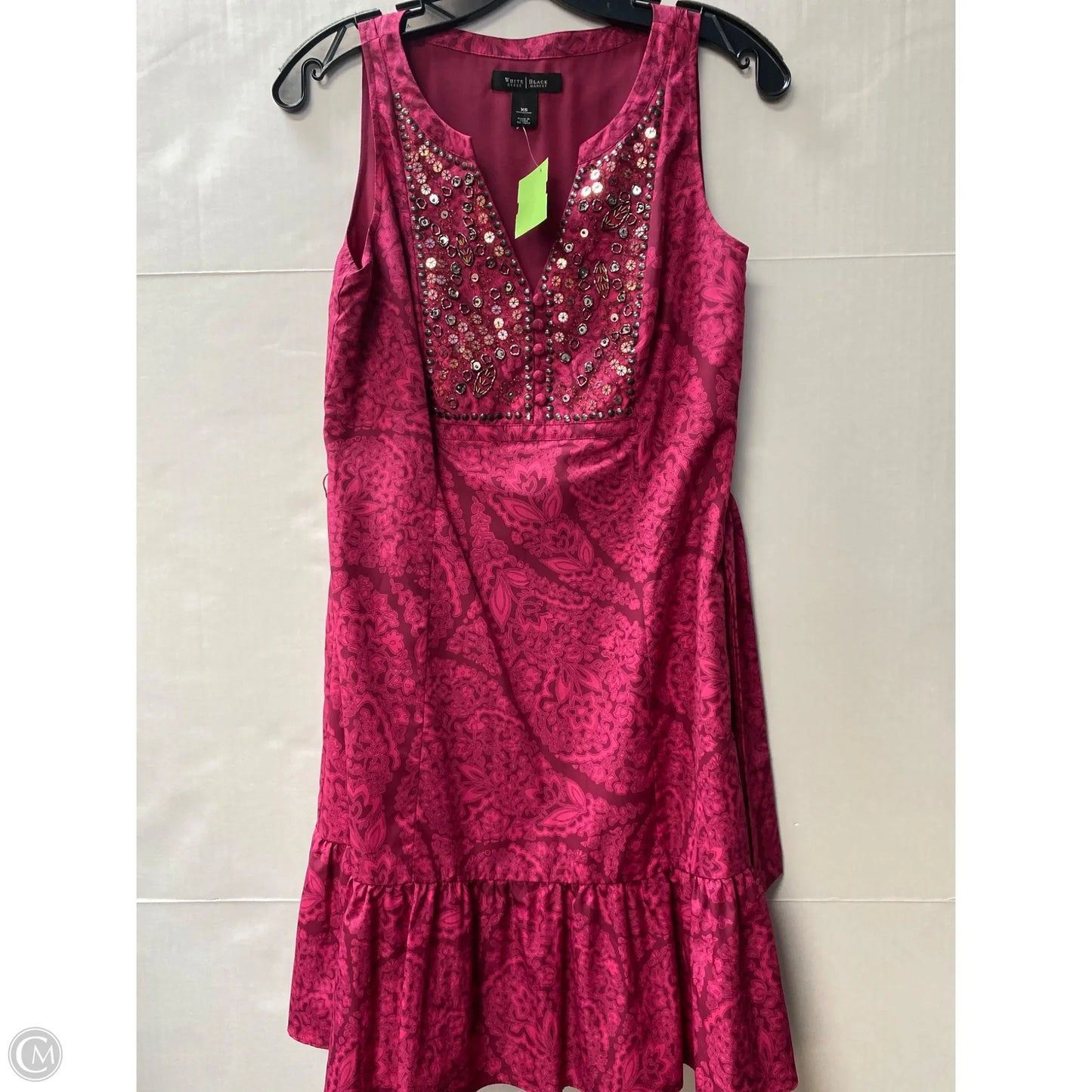 Dress Casual Midi By White House Black Market In Pink, Size: Xs