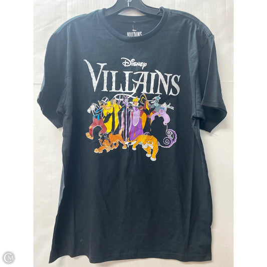 Top Short Sleeve By Disney Store In Black, Size: Xl