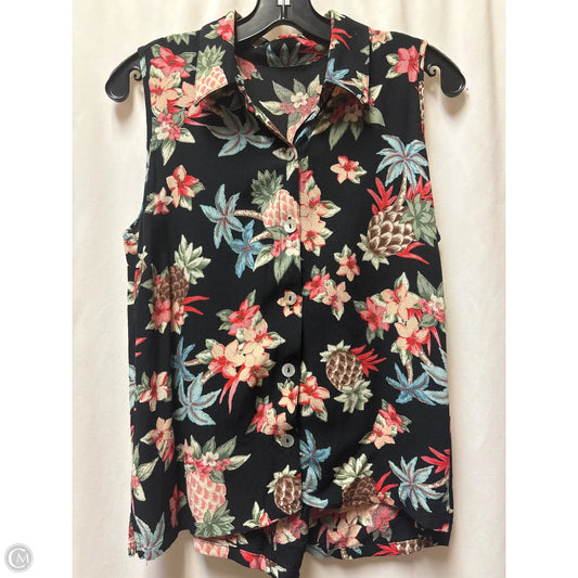 Top Sleeveless By Clothes Mentor In Black, Size: S