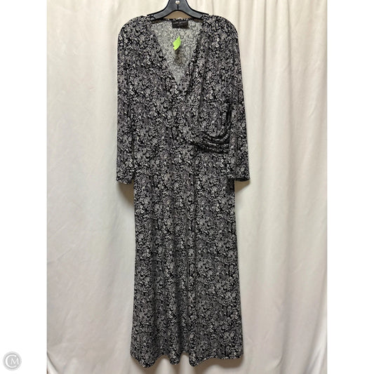 Dress Casual Maxi By Lane Bryant In Black & White, Size: L