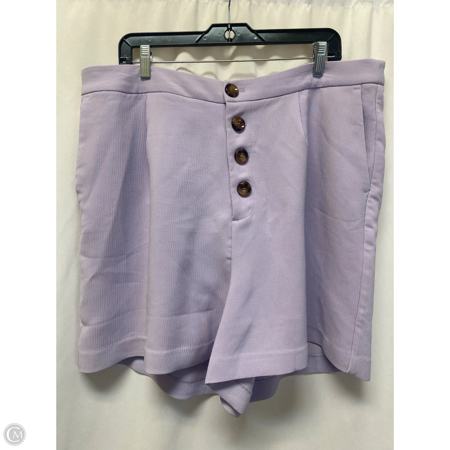 Shorts By Eloquii In Purple, Size: 16