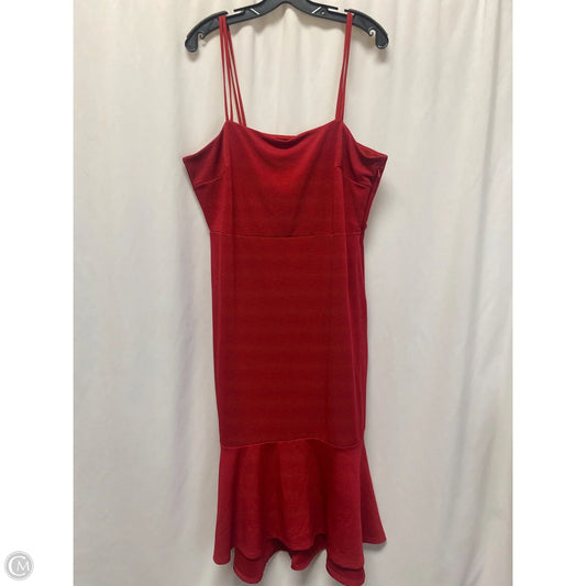 Dress Casual Maxi By Eloquii In Red, Size: L
