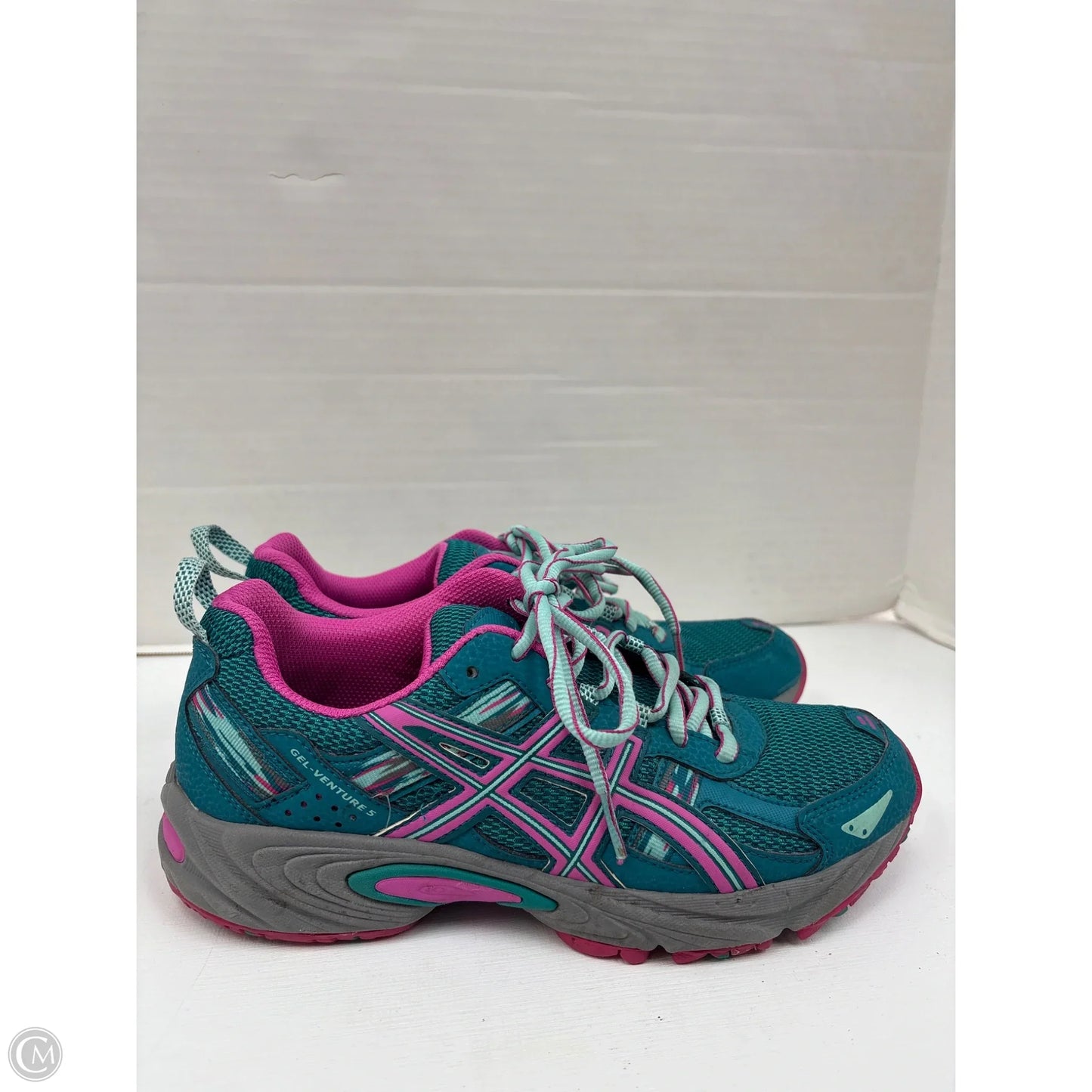 Shoes Athletic By Asics In Teal, Size: 8.5