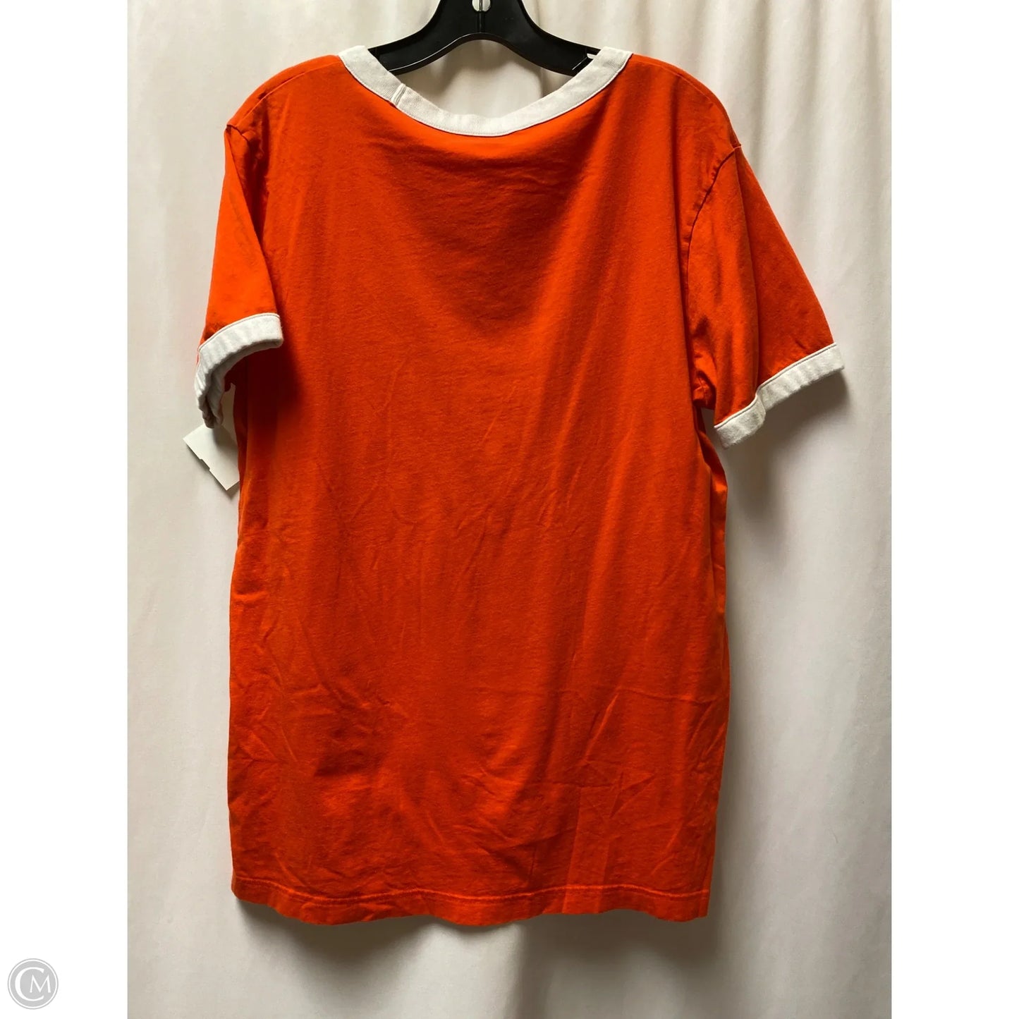 Top Short Sleeve By Pink In Orange, Size: M