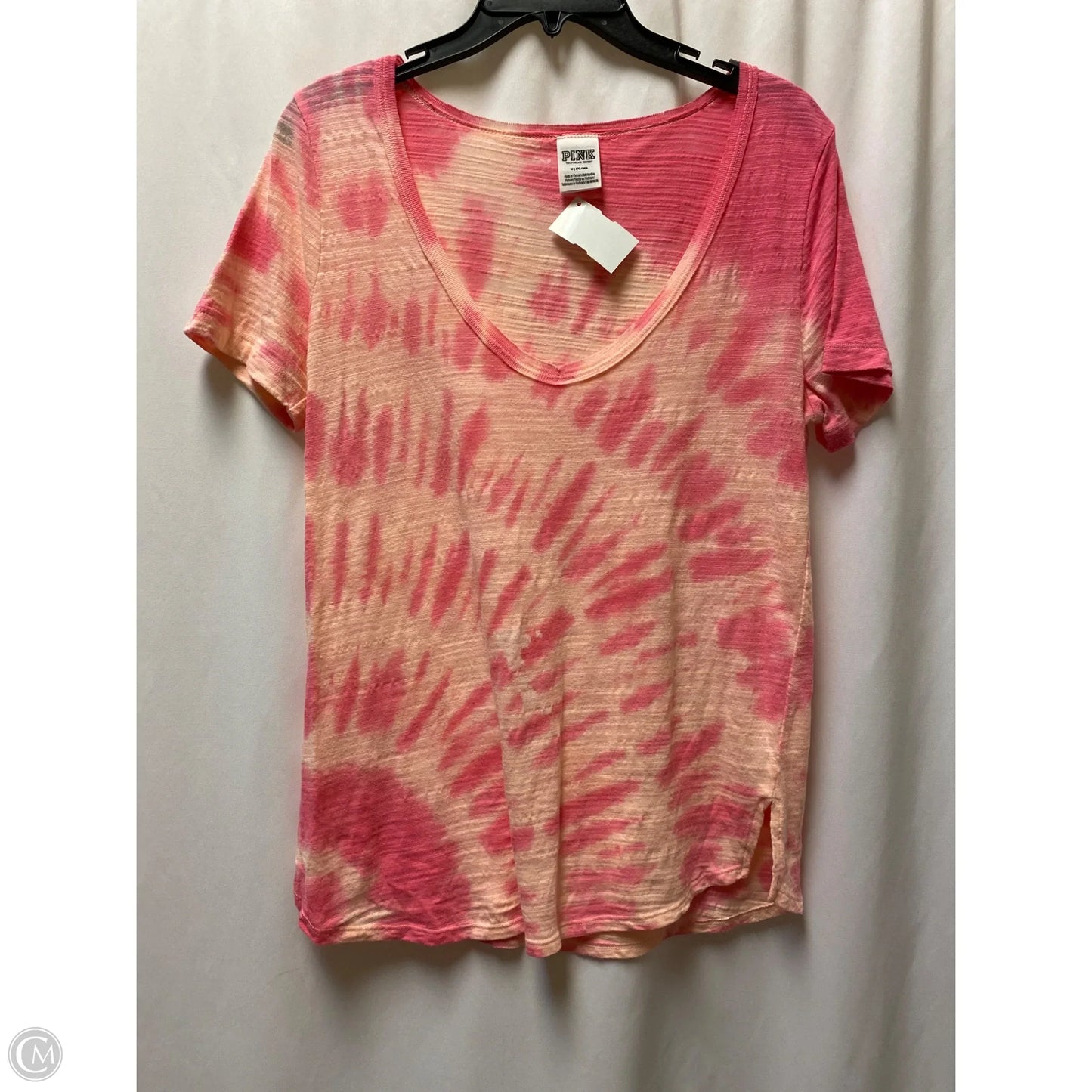 Top Short Sleeve By Pink In Pink, Size: M