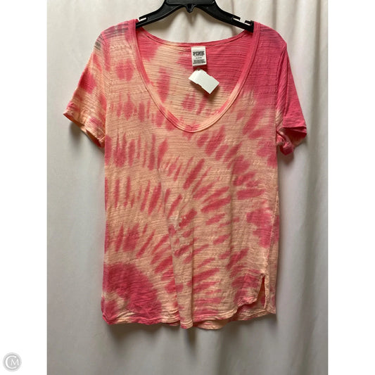 Top Short Sleeve By Pink In Pink, Size: M