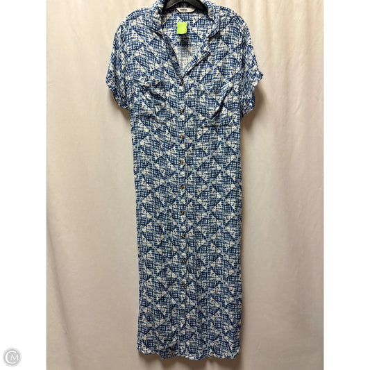 Dress Casual Maxi By Sonoma In Blue, Size: Xl