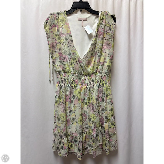 Dress Casual Midi By Bcbg In Yellow, Size: M