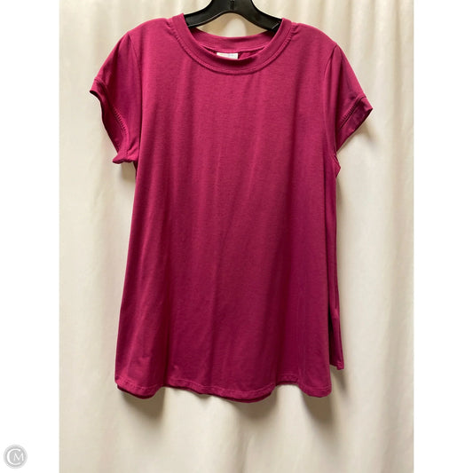 Top Short Sleeve By Lularoe In Purple, Size: M