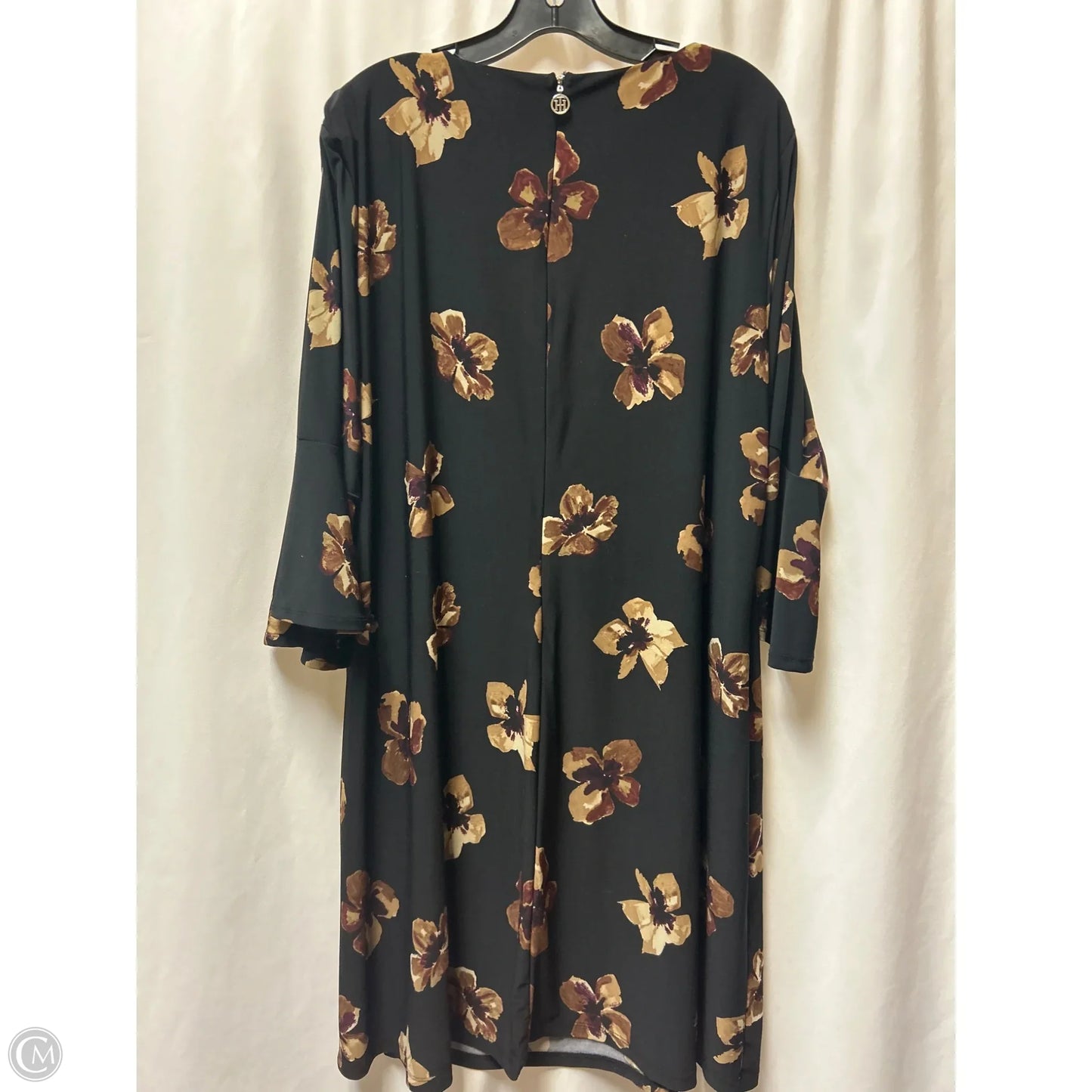 Dress Casual Midi By Tommy Hilfiger In Black, Size: 2x