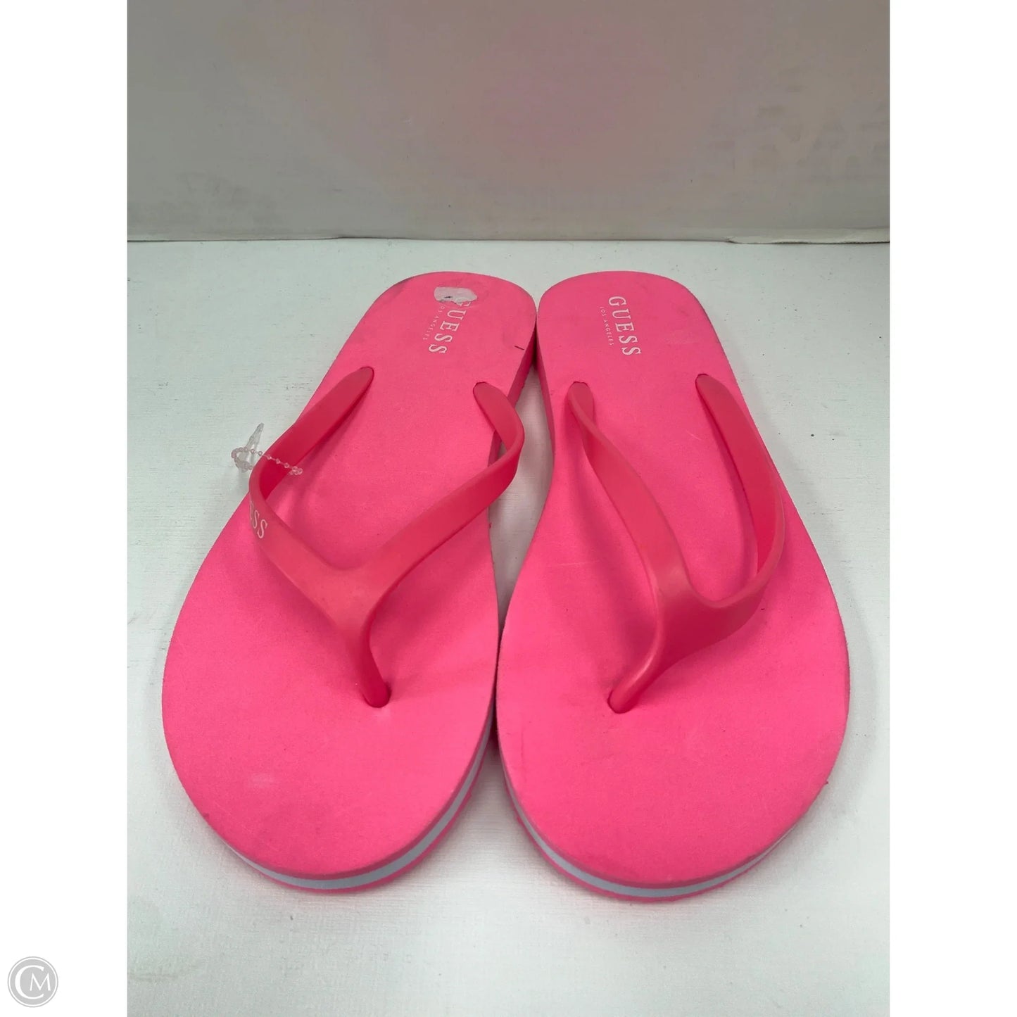 Sandals Flip Flops By Guess In Pink, Size: 10