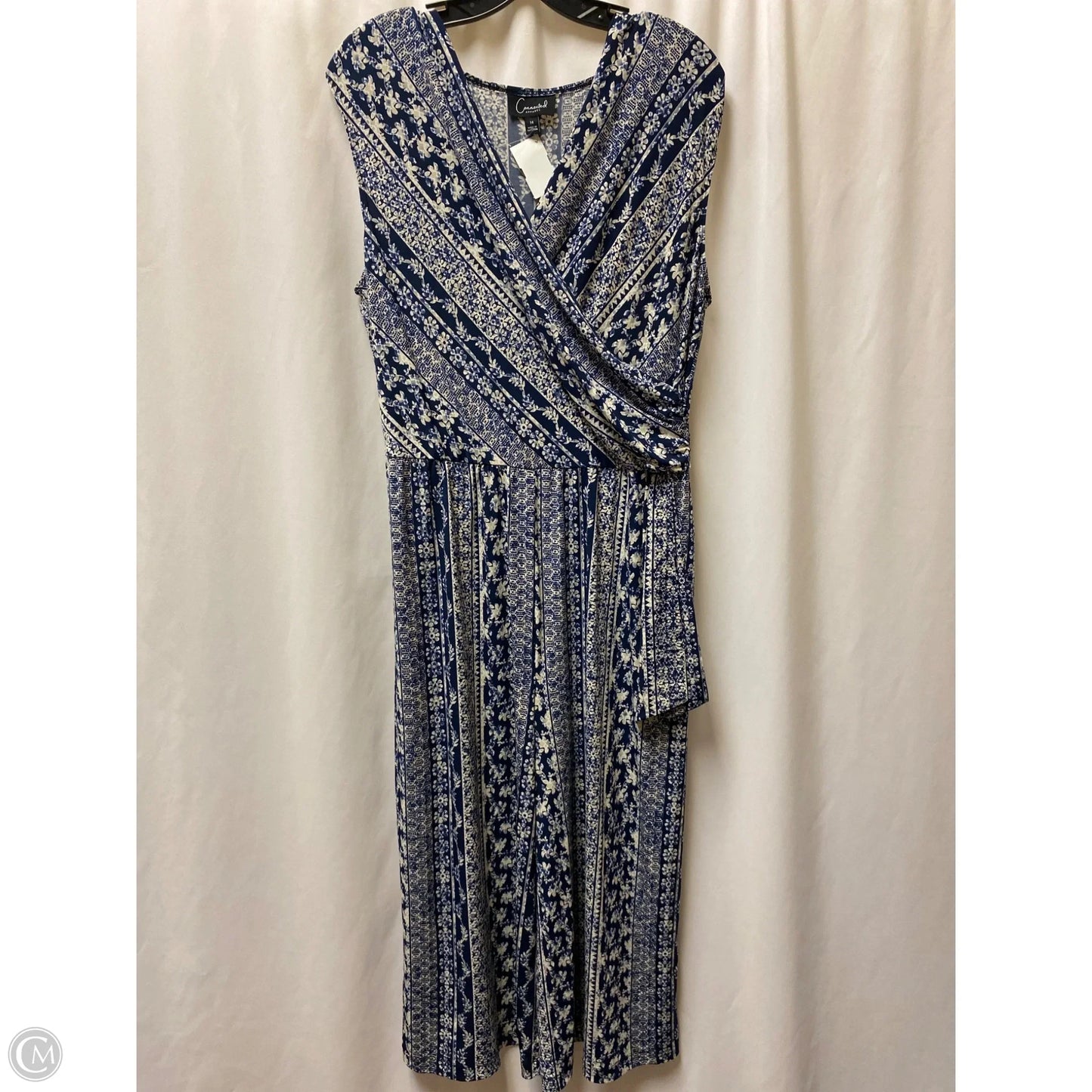 Jumpsuit By Connected Apparel In Navy, Size: L