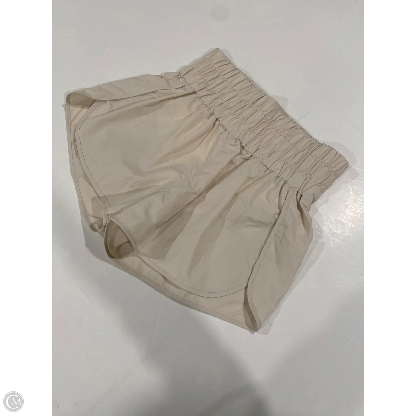 Athletic Shorts By Zenana Outfitters In Cream, Size: L