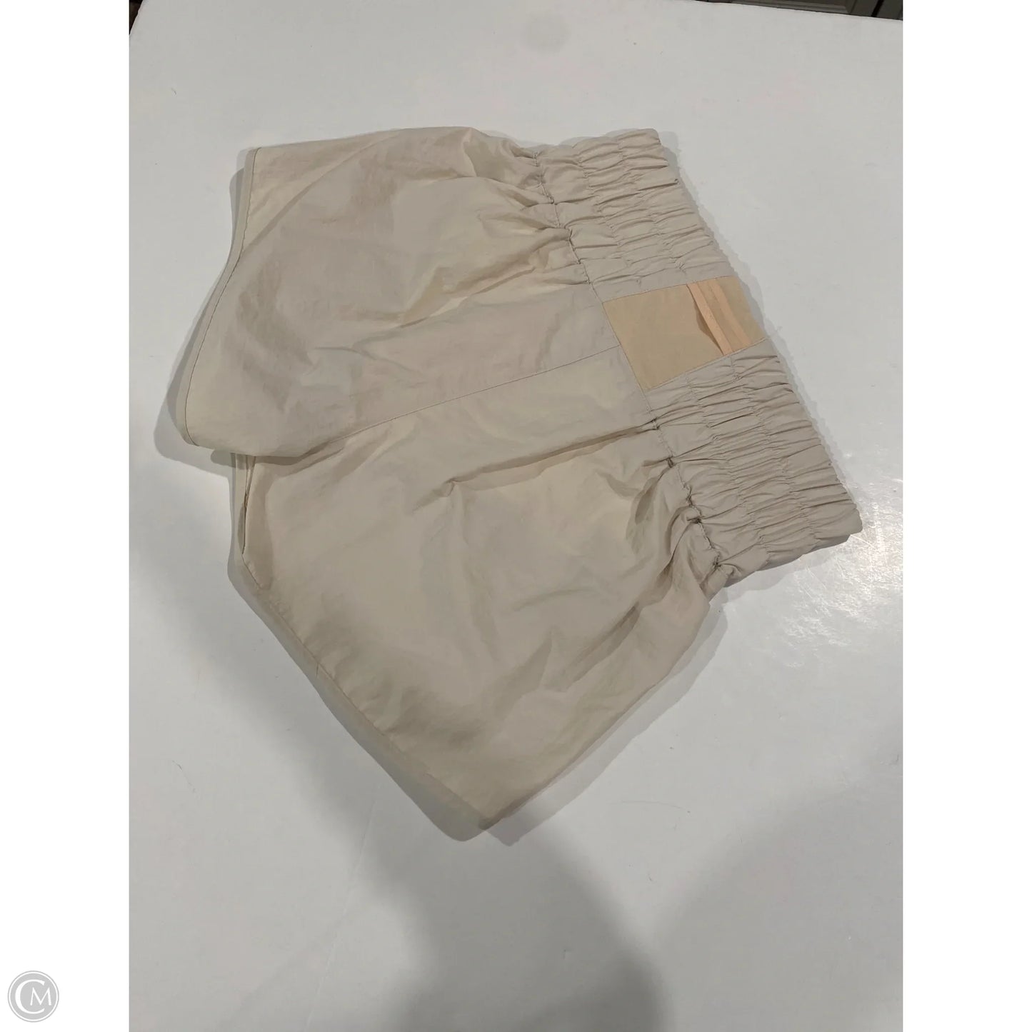 Athletic Shorts By Zenana Outfitters In Cream, Size: L