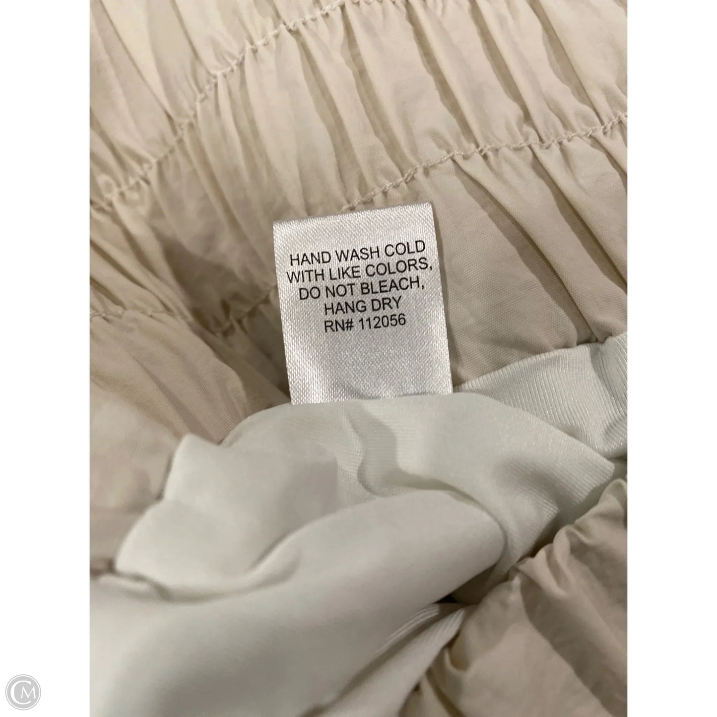 Athletic Shorts By Zenana Outfitters In Cream, Size: L