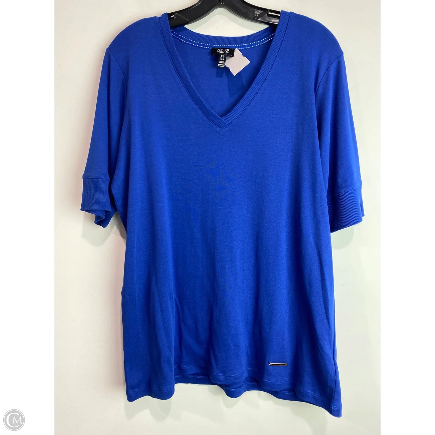 Top Short Sleeve By Jones New York In Blue, Size: 1x