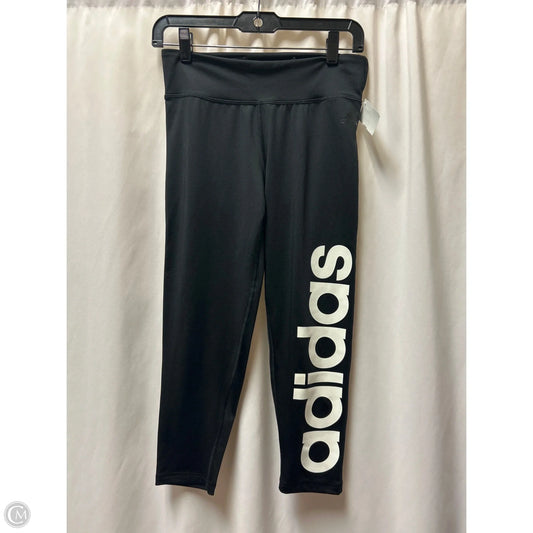 Athletic Capris By Adidas In Black, Size: M