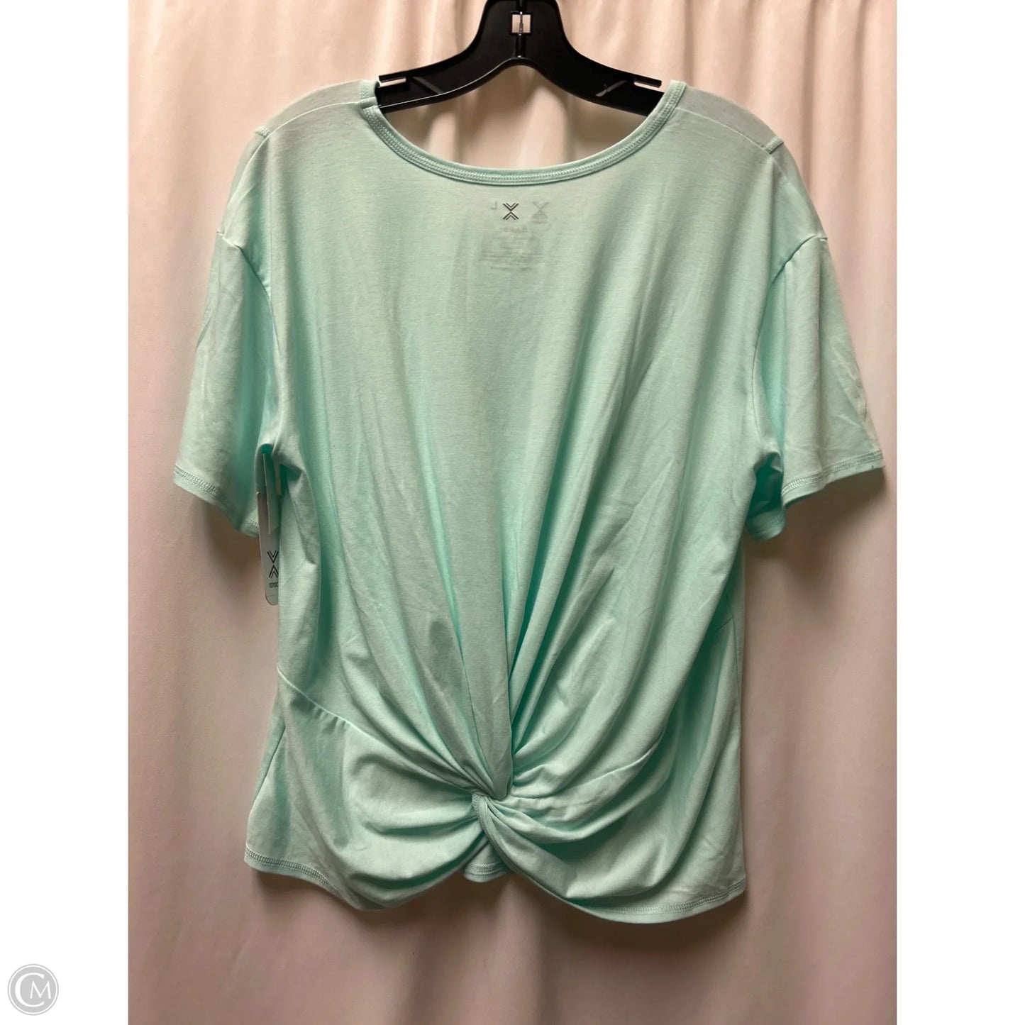 Athletic Top Short Sleeve By Xersion In Teal, Size: L