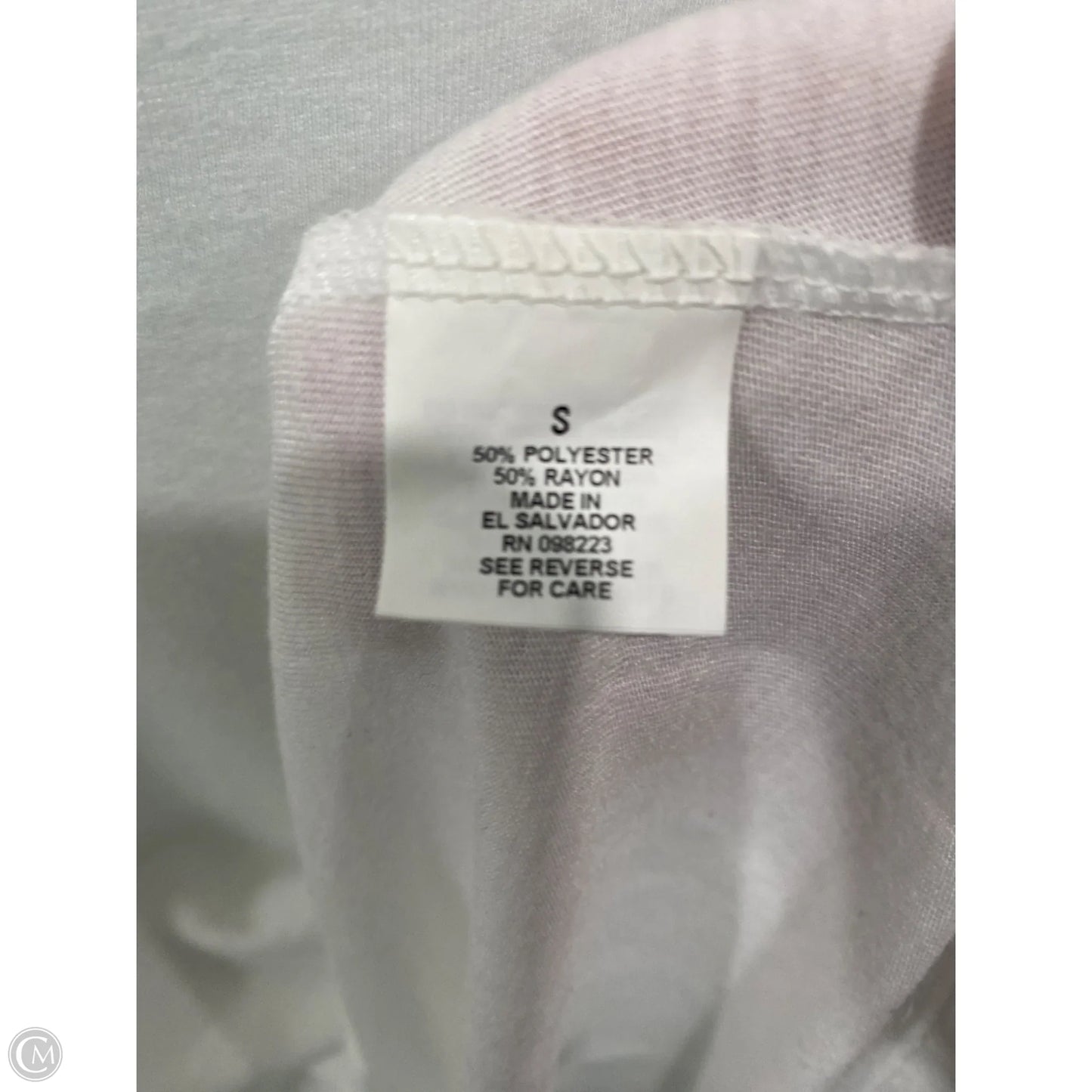 Athletic Top Short Sleeve By Bcg In White, Size: S