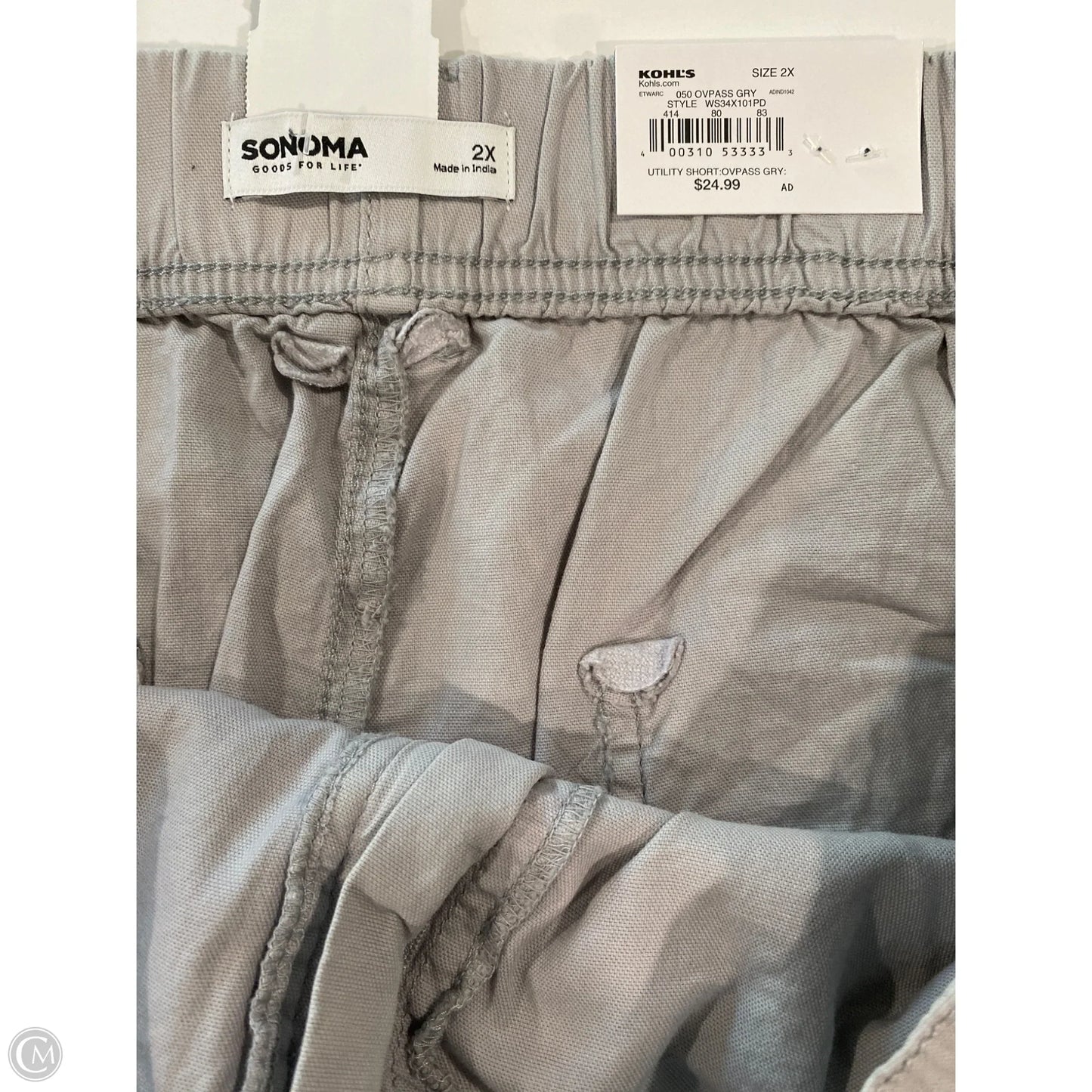 Shorts By Sonoma In Grey, Size: 2x