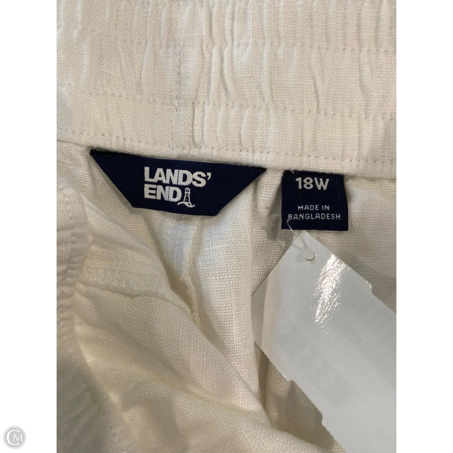 Shorts By Lands End In White, Size: 18