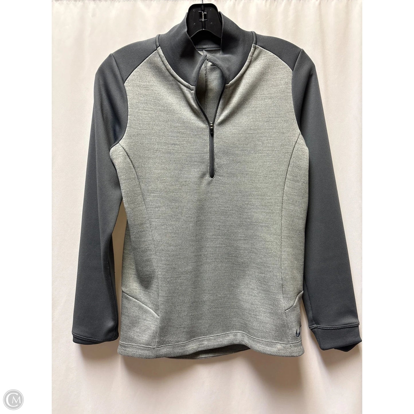 Athletic Jacket By Nike In Grey, Size: S