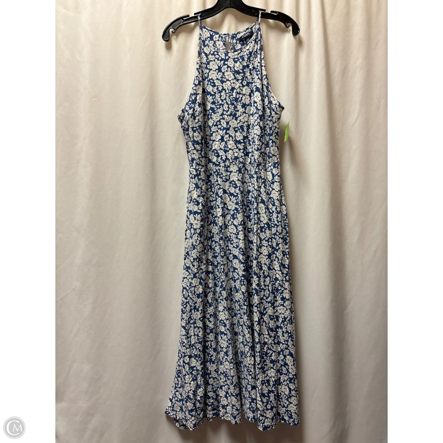 Dress Casual Maxi By Chaps In Blue, Size: Xl