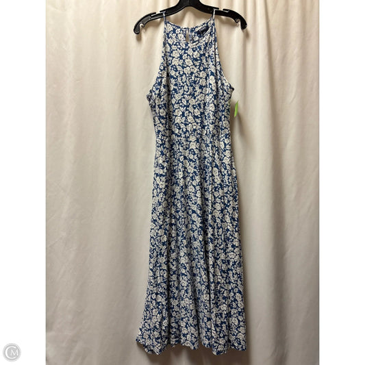 Dress Casual Maxi By Chaps In Blue, Size: Xl