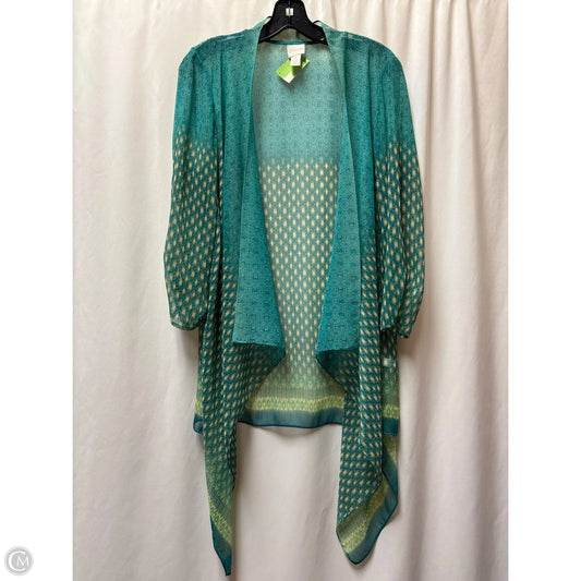 Swimwear Cover-up By Chicos In Teal, Size: M