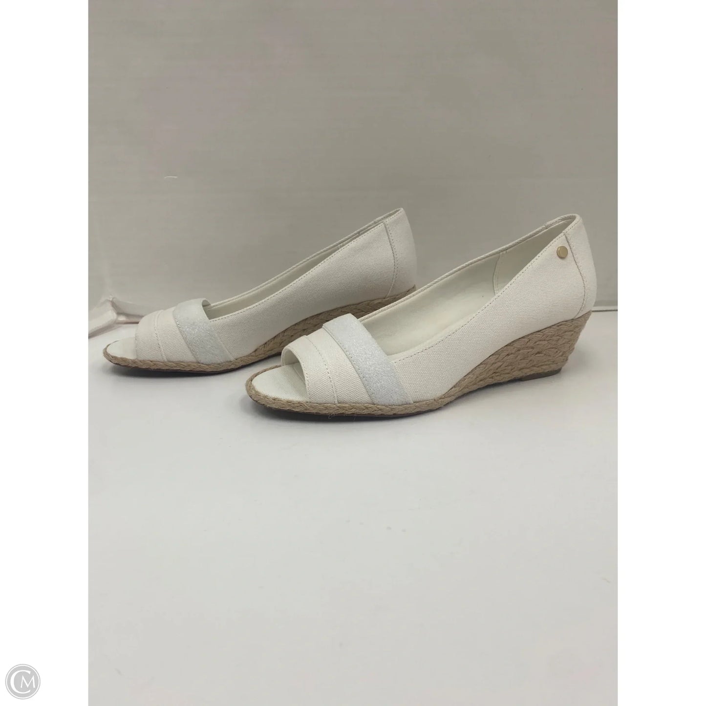 Shoes Heels Block By Clothes Mentor In White, Size: 8