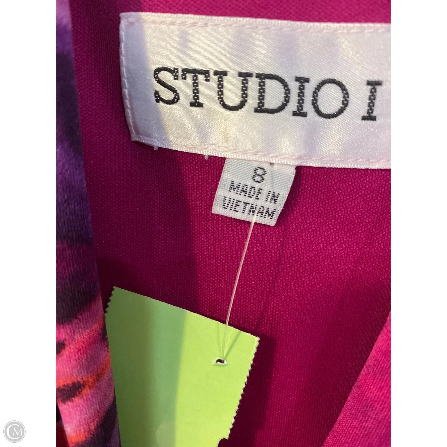 Dress Casual Midi By Studio 1 In Pink, Size: M