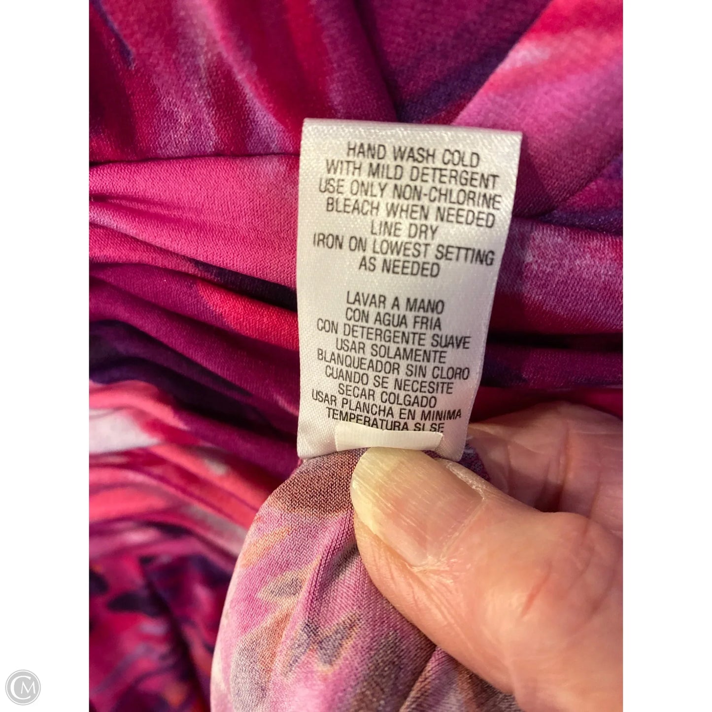 Dress Casual Midi By Studio 1 In Pink, Size: M