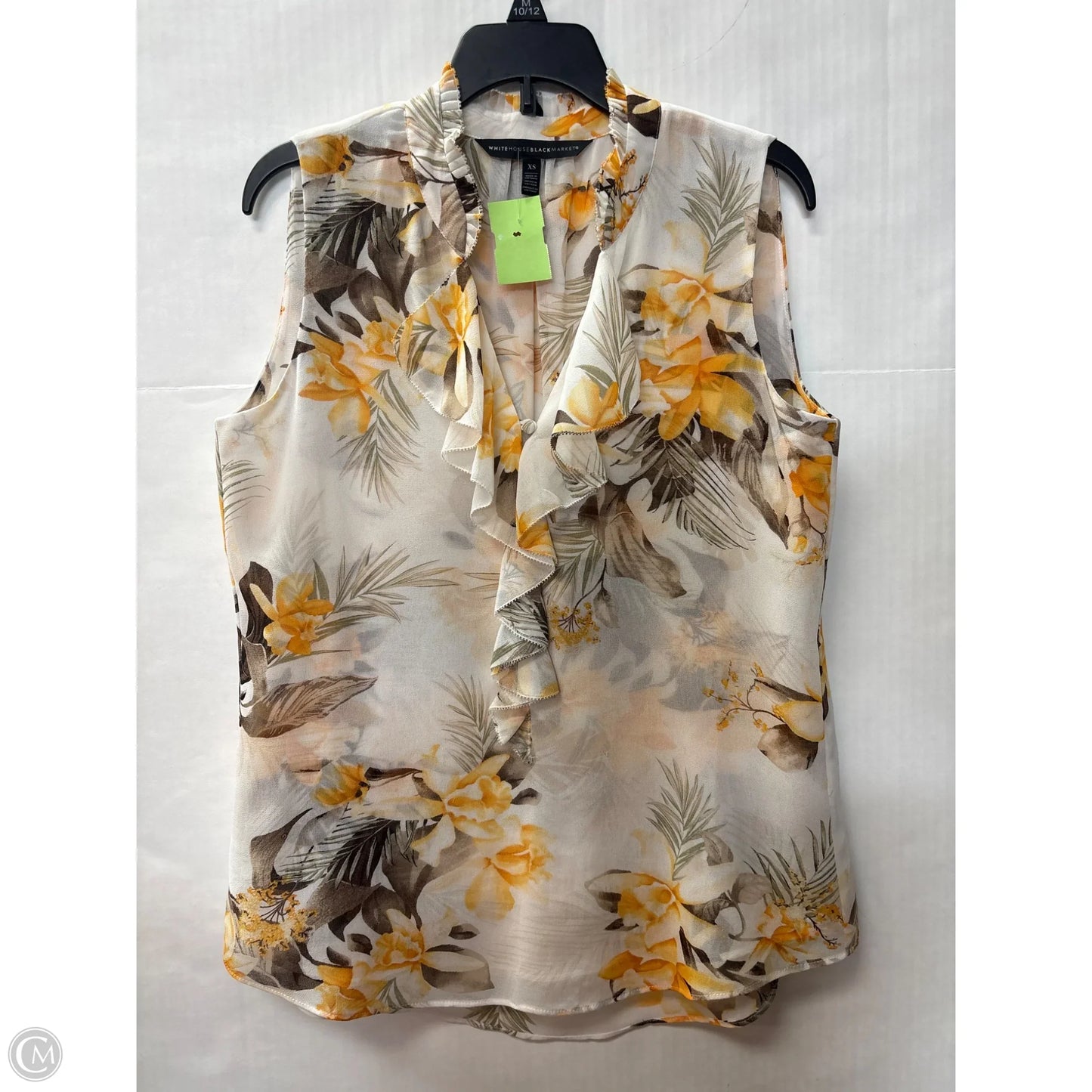 Top Sleeveless By White House Black Market In Orange, Size: Xs