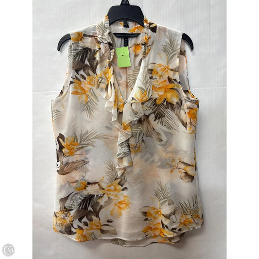Top Sleeveless By White House Black Market In Orange, Size: Xs
