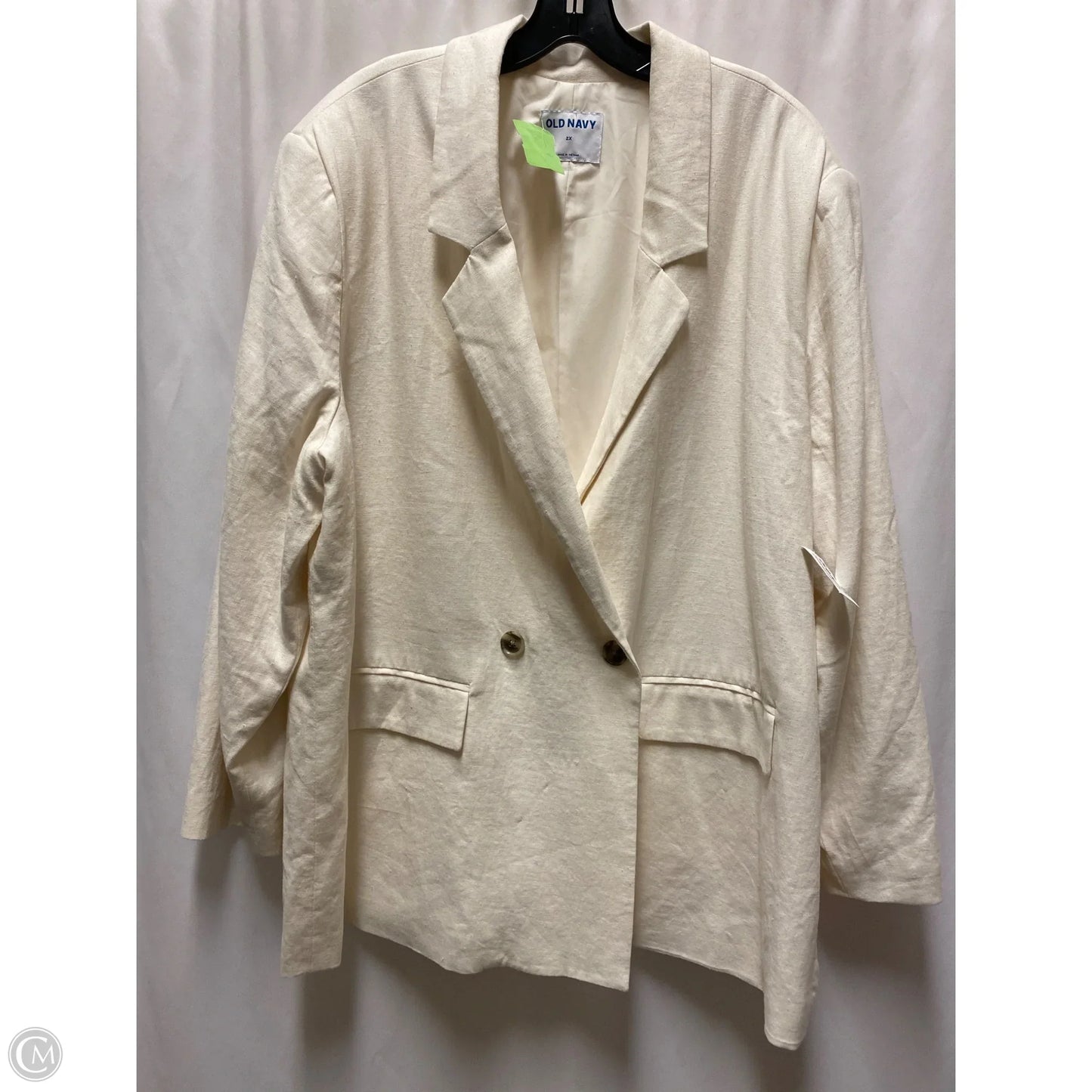 Blazer By Old Navy In Cream, Size: 2x