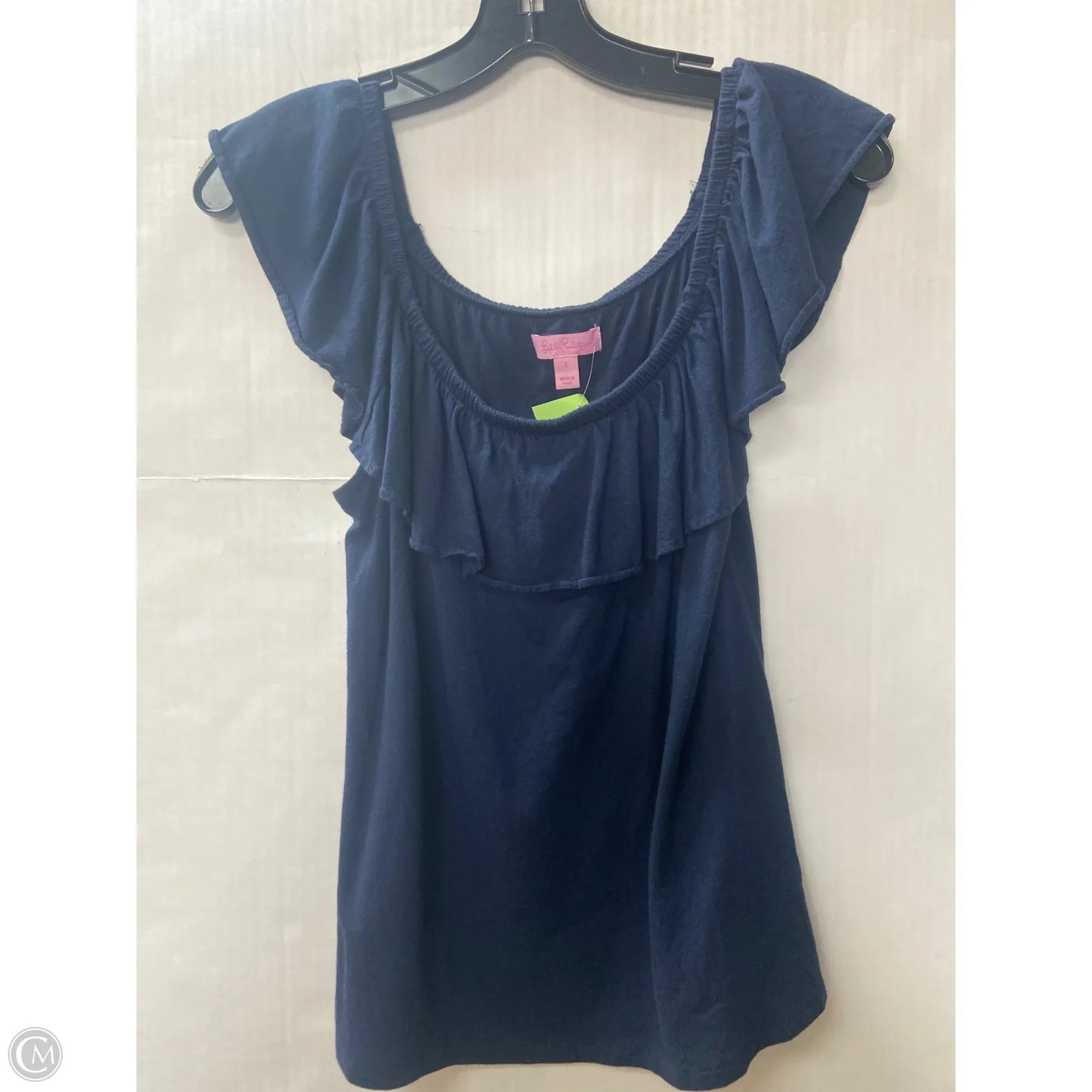 Top Sleeveless Designer By Lilly Pulitzer In Navy, Size: S