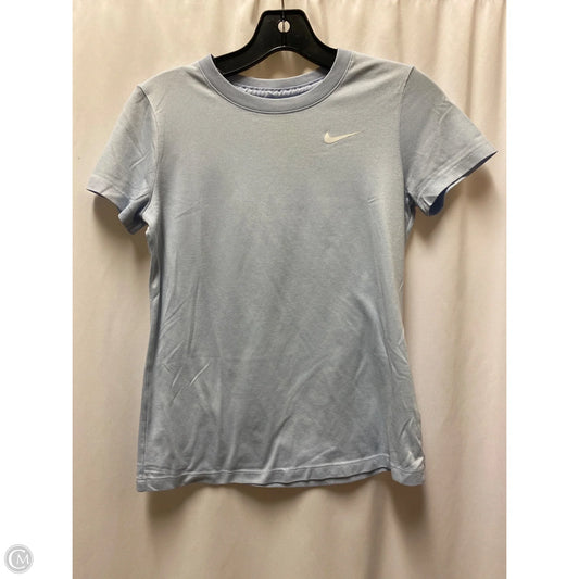Athletic Top Short Sleeve By Nike In Blue, Size: Xs