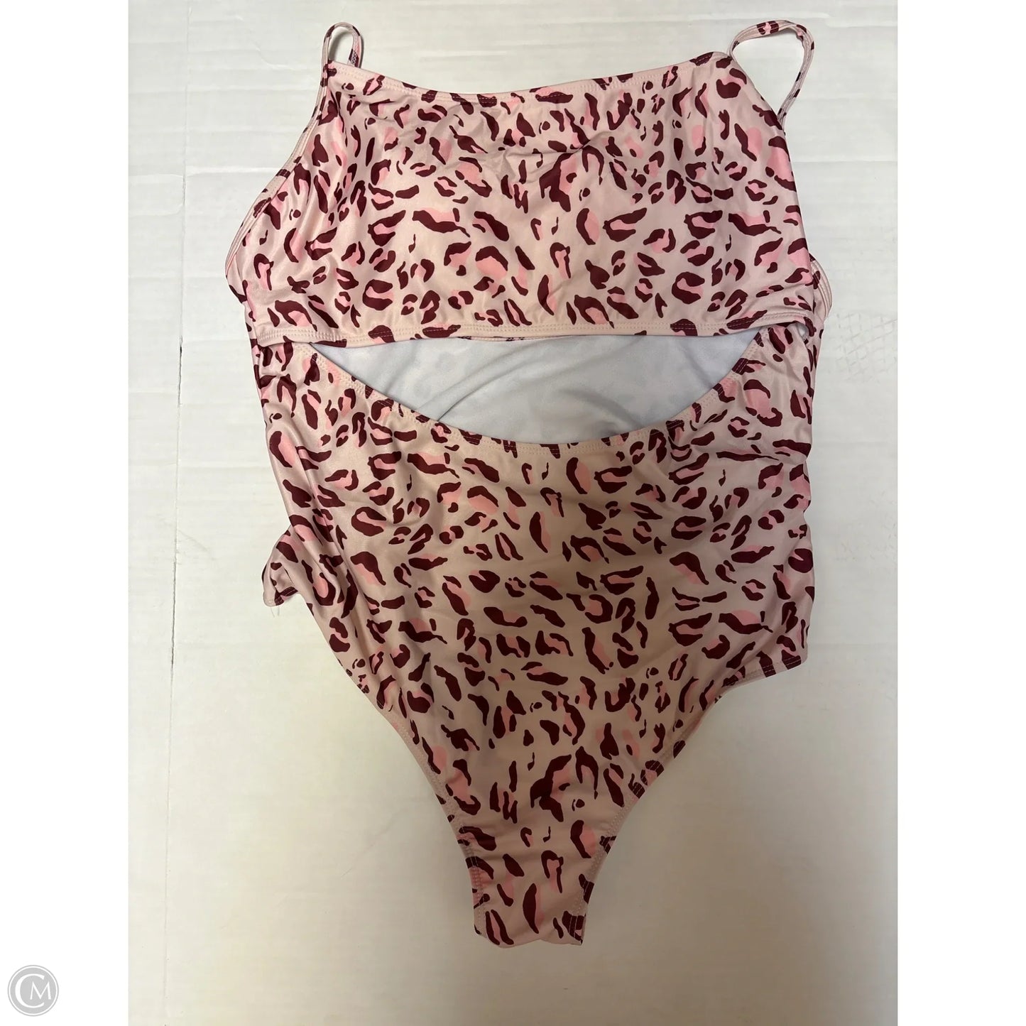 Swimsuit By Clothes Mentor In Animal Print, Size: 3x
