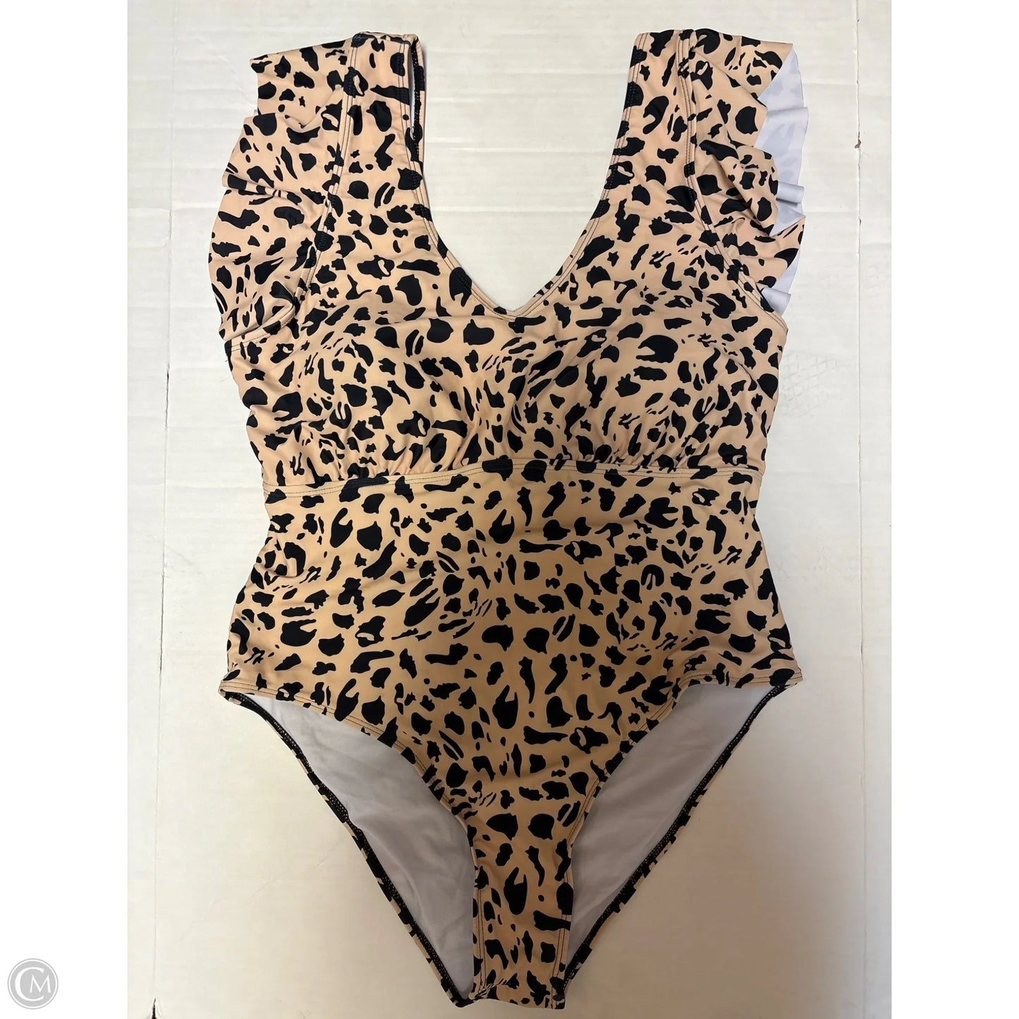 Swimsuit By Clothes Mentor In Animal Print, Size: 3x