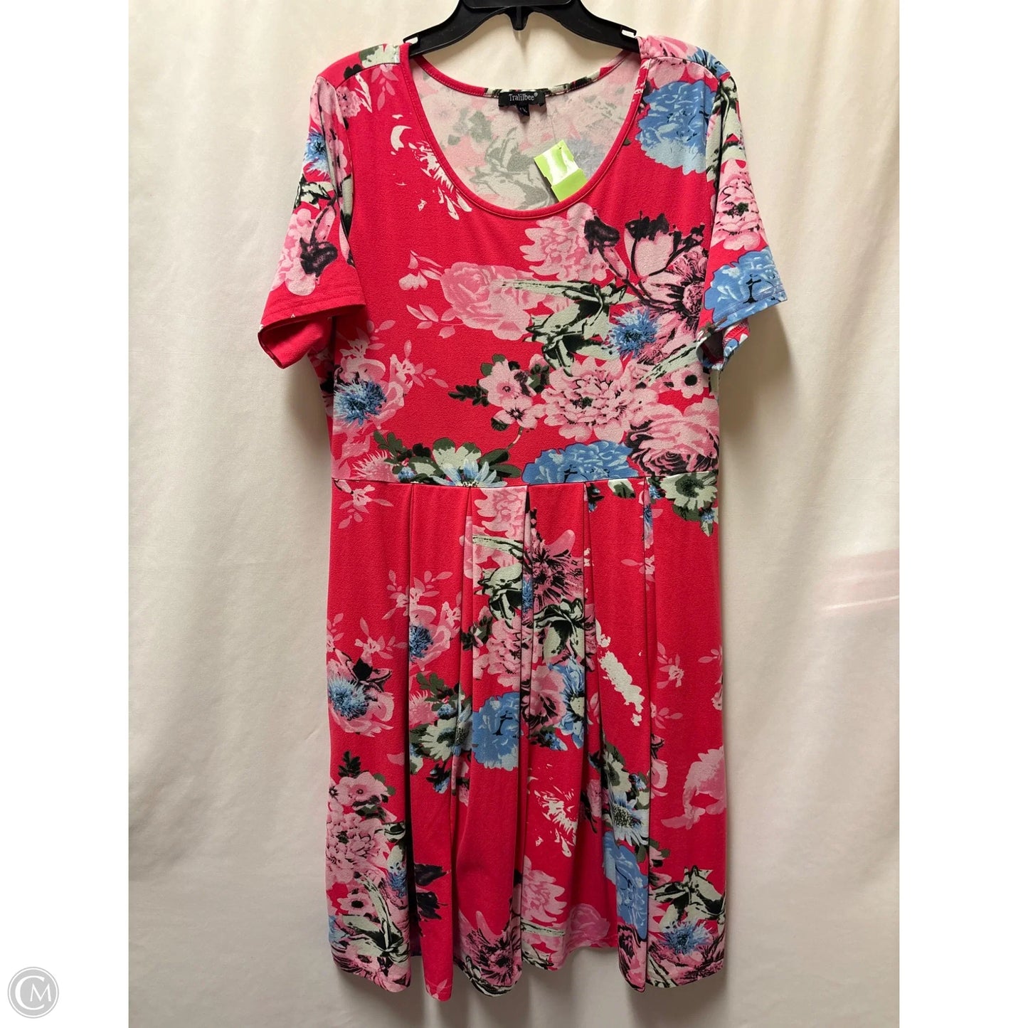 Dress Casual Midi By Clothes Mentor In Pink, Size: 1x