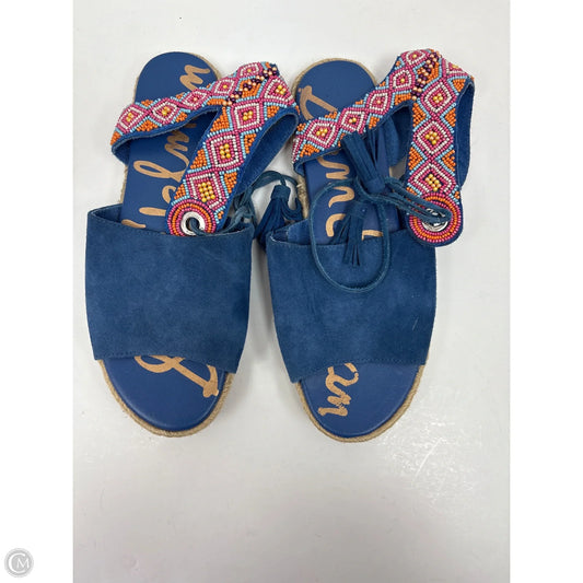 Sandals Flats By Sam Edelman In Blue, Size: 8
