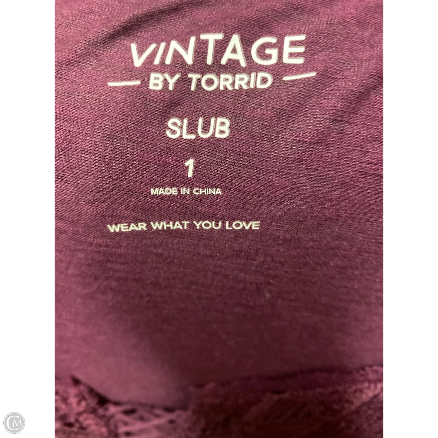 Top Long Sleeve By Torrid In Purple, Size: 1x