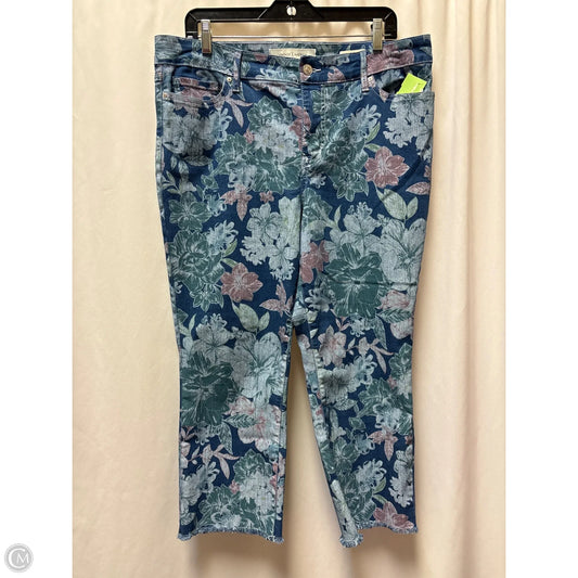 Capris By Vintage America In Blue Denim, Size: 14p