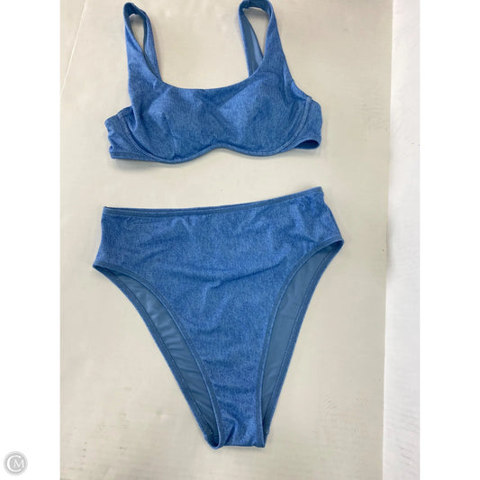 Swimsuit 2pc By Pink In Blue, Size: L