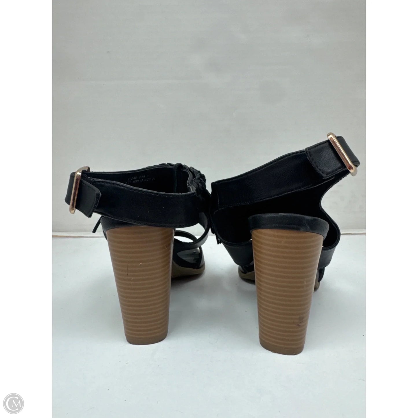 Shoes Heels Block By Clothes Mentor In Black, Size: 5.5