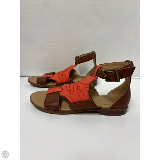 Sandals Flats By Timberland In Orange, Size: 6