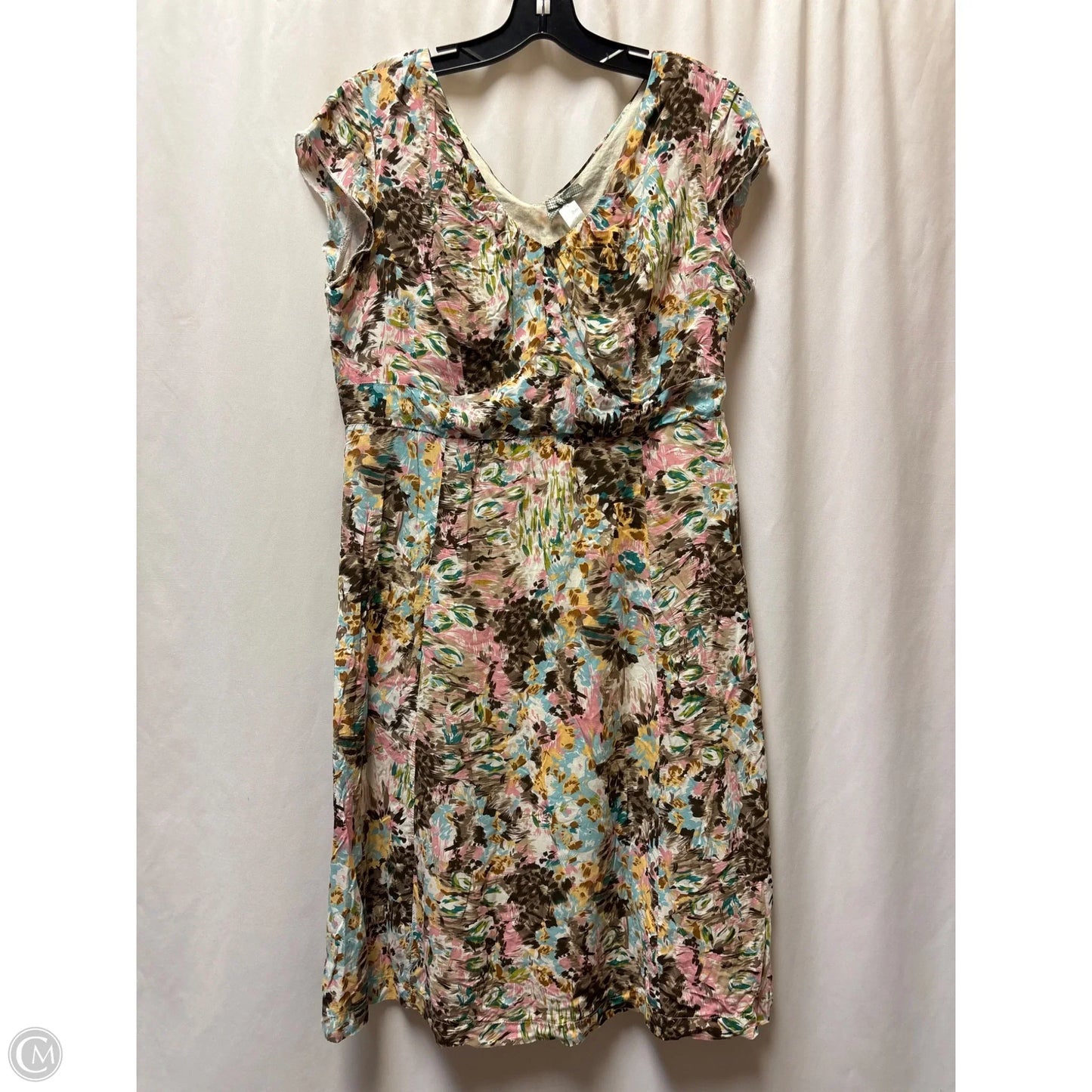 Dress Casual Midi By Downeast In Pink, Size: Xl